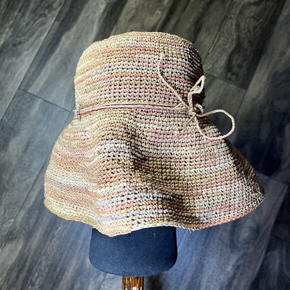 Helen Kaminski Provence 12 Raffia Sun Hat Women\'s One Size Rollable Packable EUC